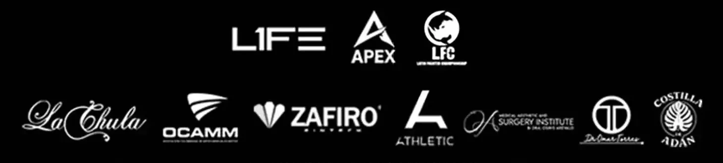 Aliados: L1FE, APEX, LFC, La Chula, OCAMM, Zafiro, Athletic, Surgery Institute, Dr. Omar Torres, Costilla de Adán